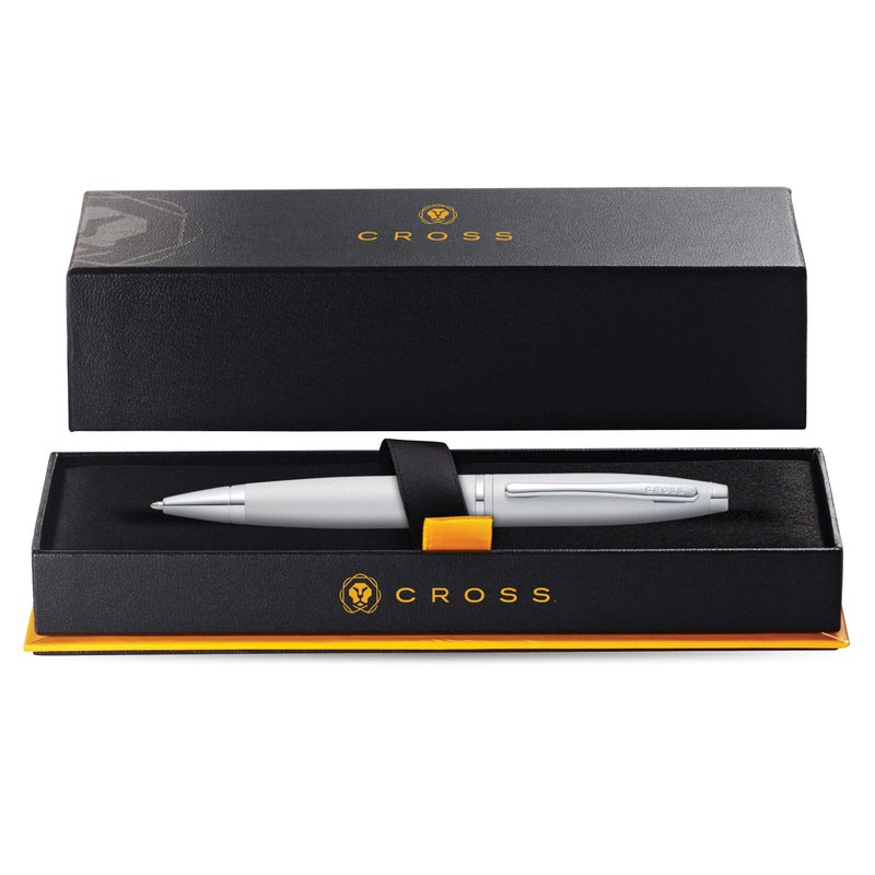 Cross Calais Refillable Ballpoint Pen, Medium Ballpen, Includes Premium Gift Box - Satin Chrome - Image 3